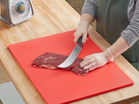 Royal Industries Cutting Board, 15inch x 20inch x 1 2 inch Red The material guarantees maximum sanitation, resisting cut-grooving, which could potentially absorb juice, bacteria,or odor, without compromising your blade s sharpness-ROY CB 1520 R Online