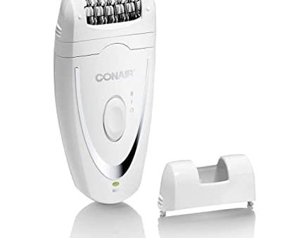 Conair® Satiny Smooth® Total Body Duo Epilator, Cordless Rechargeable features 40 tweezers to quickly remove even the finest hair at the root for smooth skin- E20 Supply