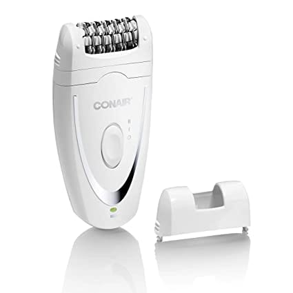 Conair® Satiny Smooth® Total Body Duo Epilator, Cordless Rechargeable features 40 tweezers to quickly remove even the finest hair at the root for smooth skin- E20 Supply