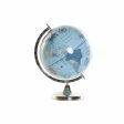 Globe DKD Home Decor Blue Silver PVC Aluminium 33 x 33 x 44 cm Online Hot Sale