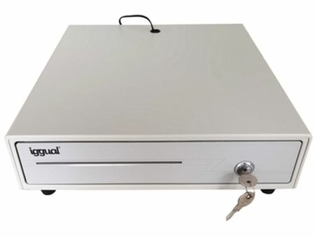 Cash Register Drawer iggual IRON-1W IGG315316 41 cm White Supply