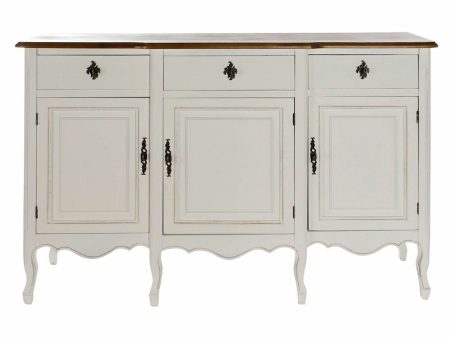 Sideboard DKD Home Decor   140 x 45 x 90 cm Brown White Dark brown Paolownia wood Cheap