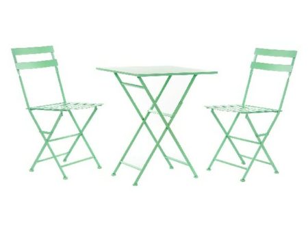 Table set with 2 chairs DKD Home Decor MB-177411 60 x 60 x 75 cm (3 pcs) For Cheap