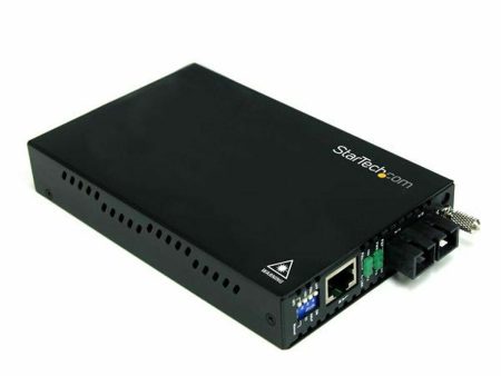 Multimode Media Converter Startech ET90110SC2 Black Supply