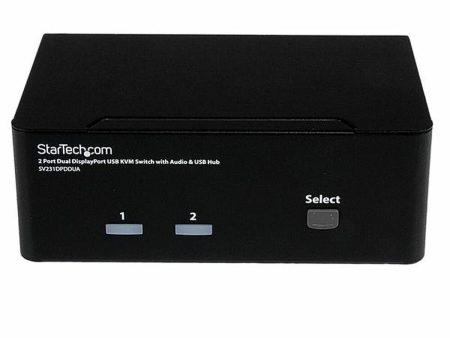 2-Port KVM Switch Startech SV231DPDDUA Black Sale